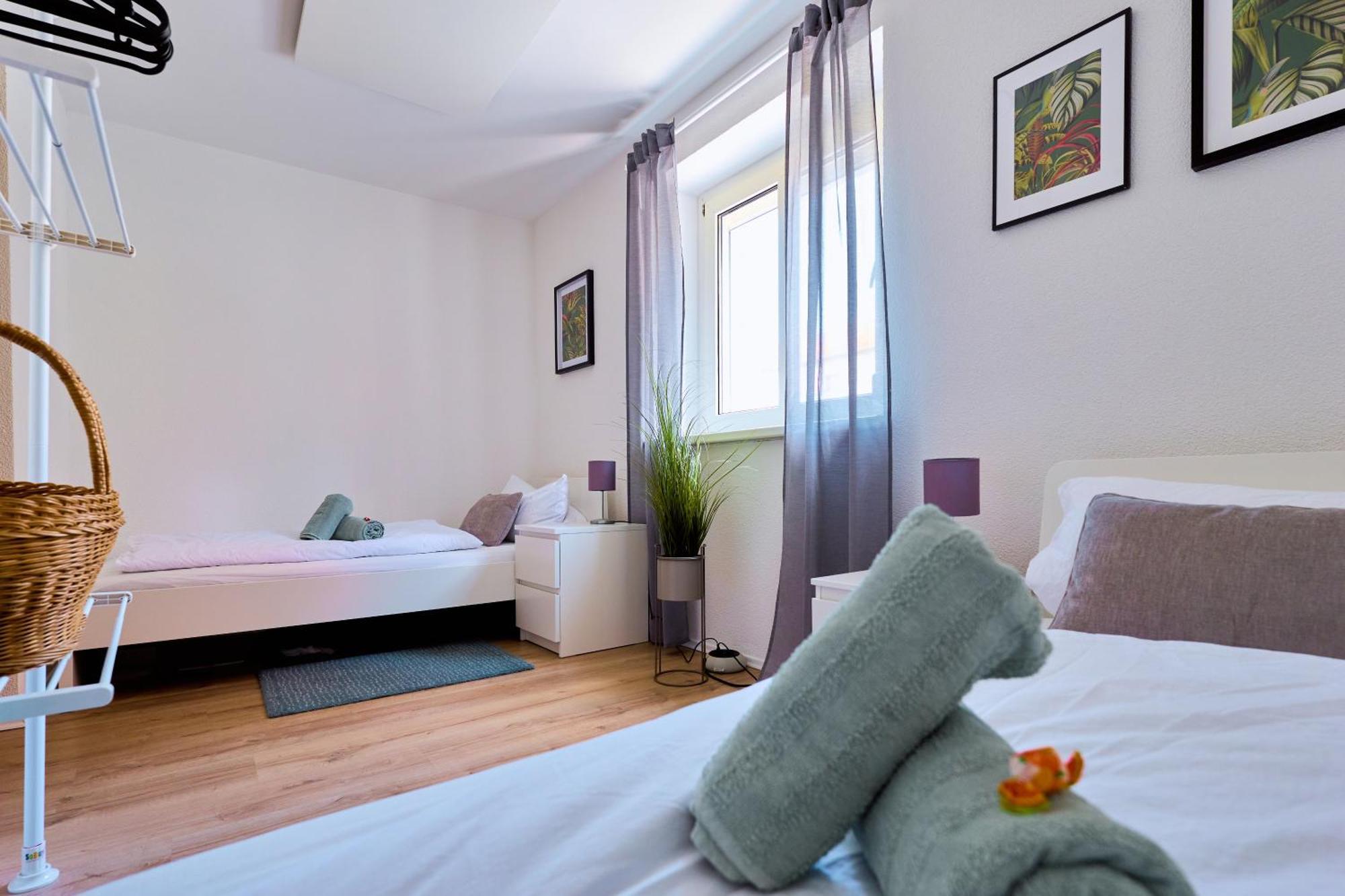 Dreams, 3 Schlafzimmer, Parkplatz, Stadtzentrum Neu-Ulm Kültér fotó